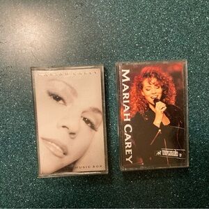 Mariah Carey Music Box and MTV Unplugged Cassette Tapes
